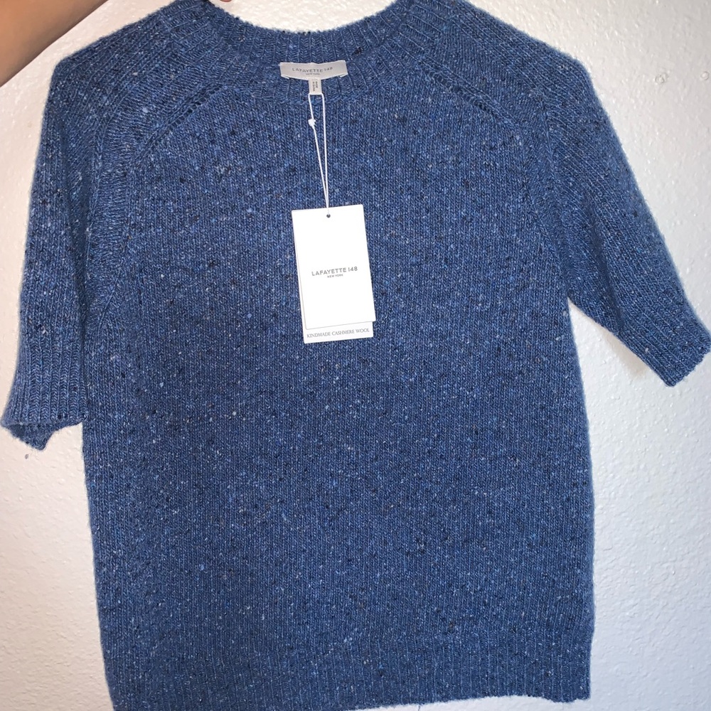 Tile Blue Cashmere Wool Sweater